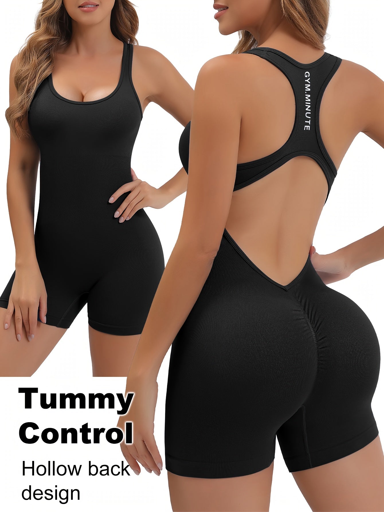 Women's High-Stretch Seamless Brown Jumpsuit Bodysuit - Soft, Breathable, 4-Way Stretch for Yoga, Tennis & Fitness - Quick-Dry, No Sheer Fabric, Machine Washable